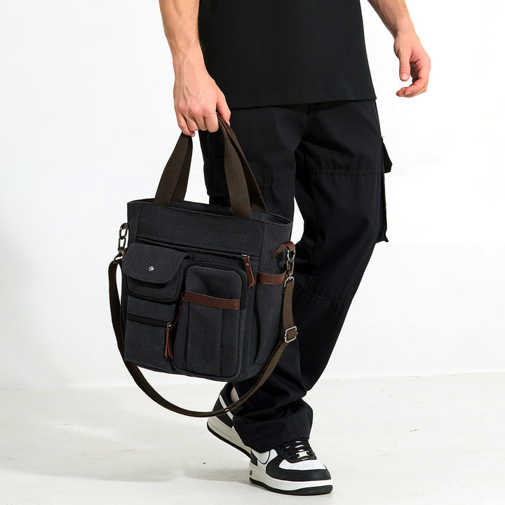 WoMulti-Pocket Canvas Tote Bag Kalsten