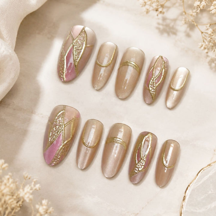 Artistic Glamour Press-On Nail Set