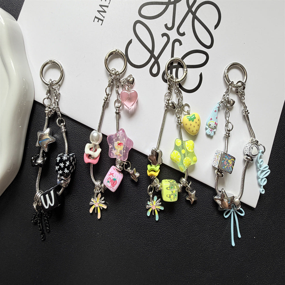 Playful Charm Beaded Keychain Kalsten