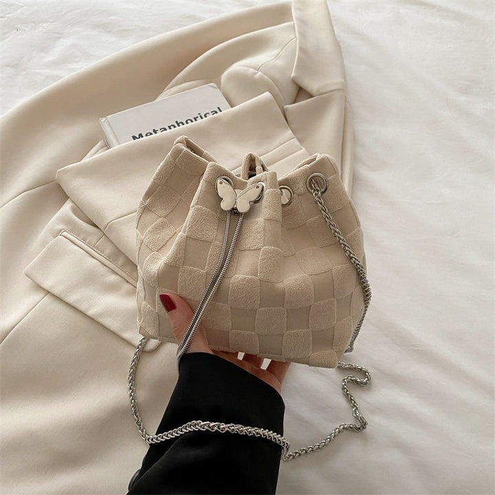 Elegant Woven Drawstring Mini Handbag Kalsten
