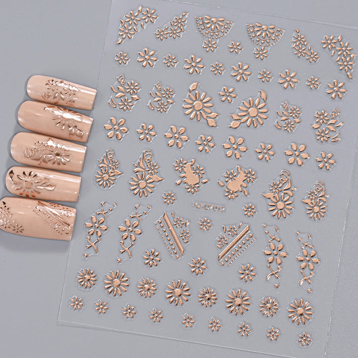 Floral Decorative Nail Art Stickers