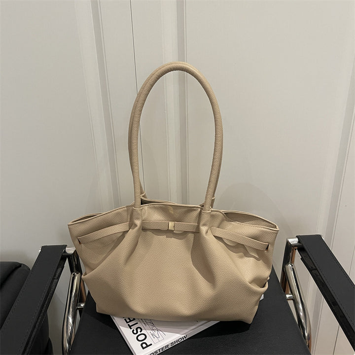 Premium Soft Leather Handheld Tote Bag Kalsten