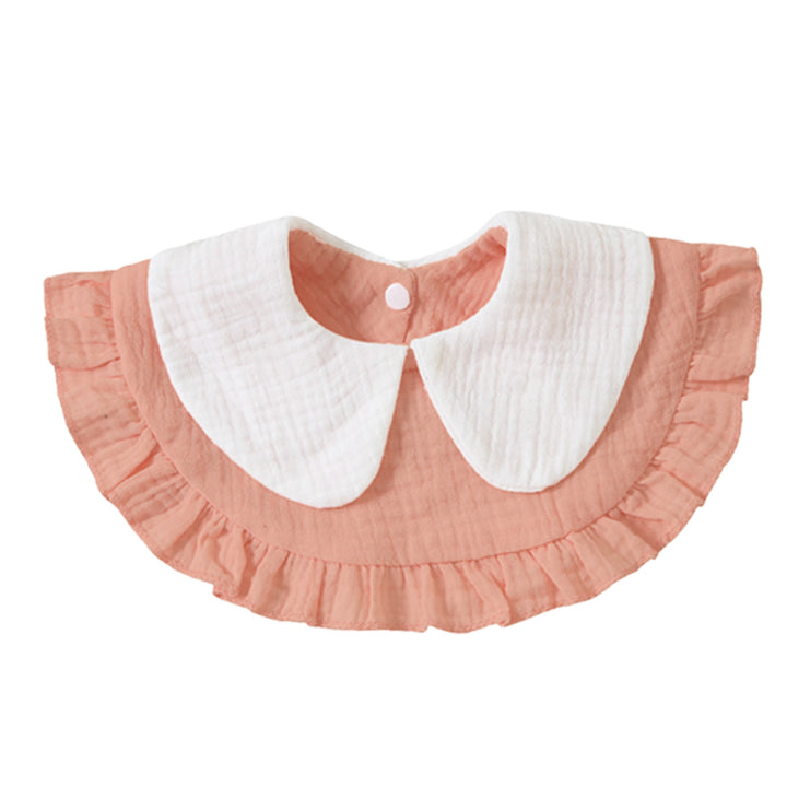 Ruffled Muslin Baby Bib kalsten
