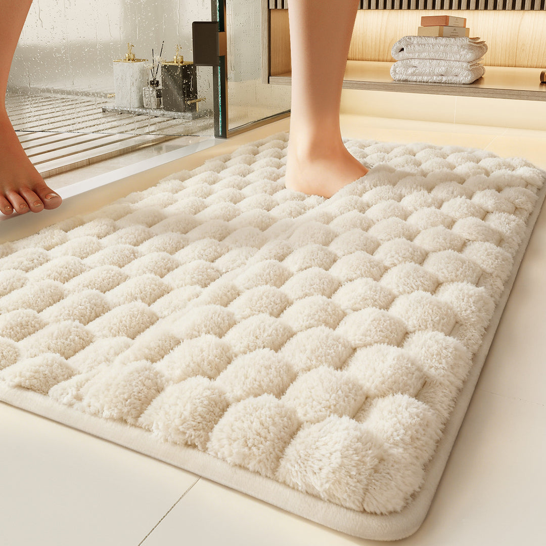 Plush Bubble Bath Mat