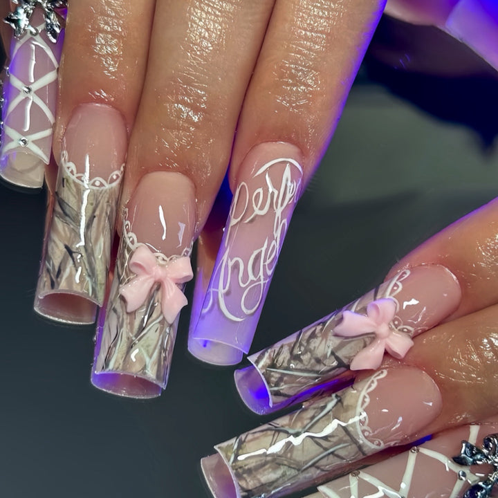 Elegant Decorative Press-On Nail Art Kalsten