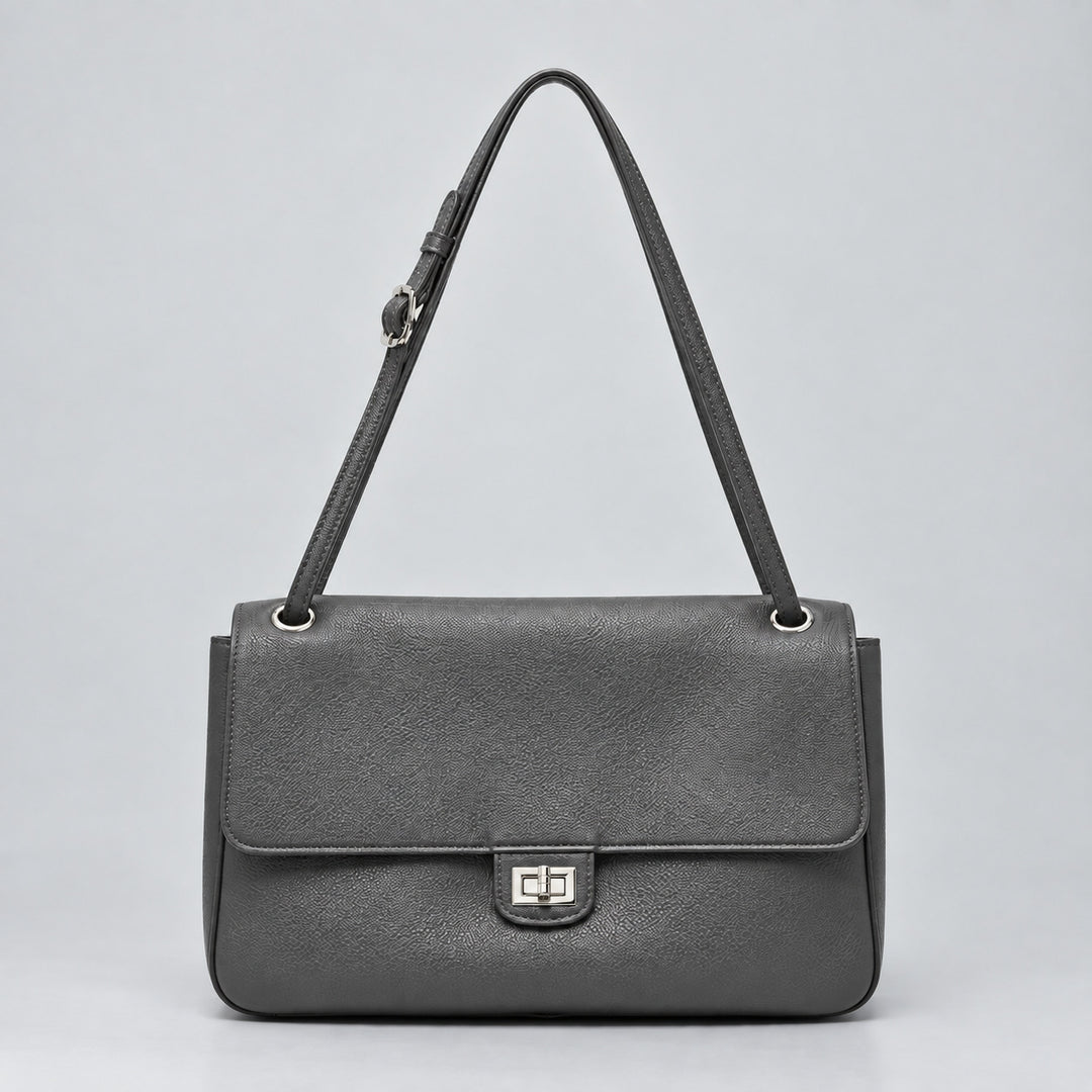 Elegant Leather Shoulder Handbag