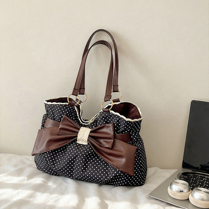 WoBow-Embellished Polka Dot Handbag Kalsten