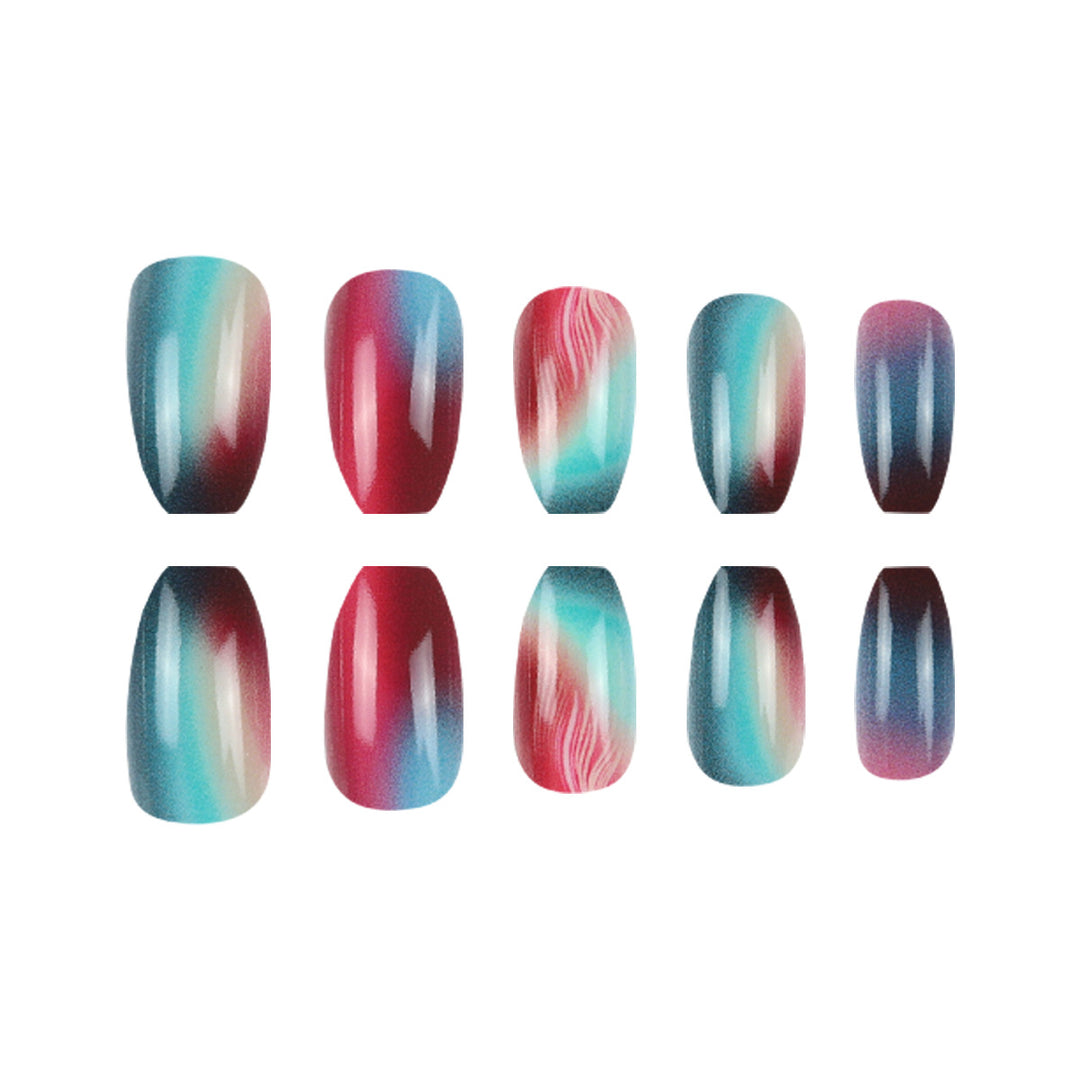 Artistic Ombre Press-On Nails Kalsten