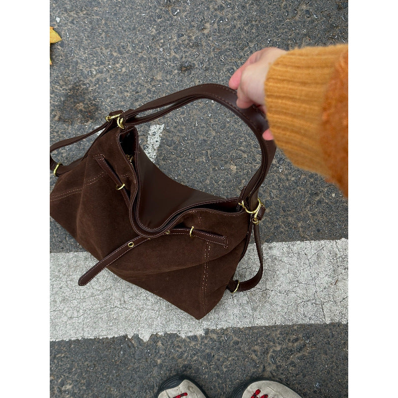 Luxurious Suede Tote Bag Kalsten