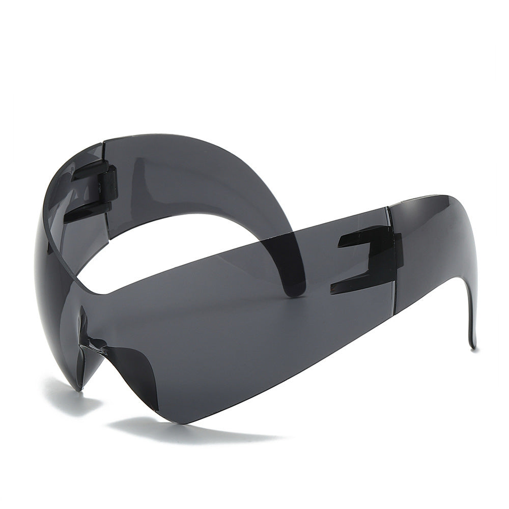 Futuristic Oversized Shield Sunglasses Kalsten