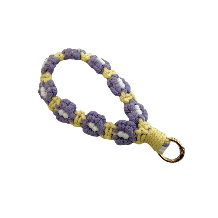 Floral Macrame Keychain Holder Kalsten