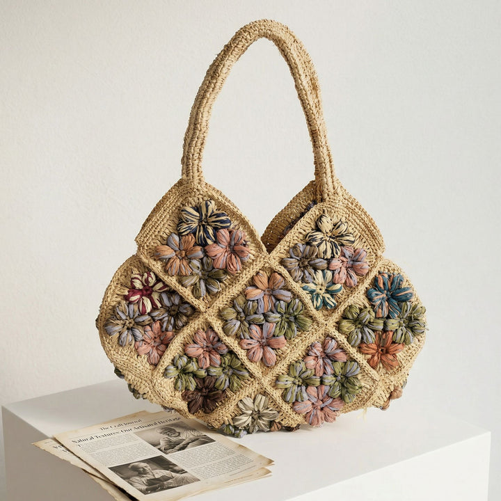 Macrame Bag with Floral Pattern Kalsten