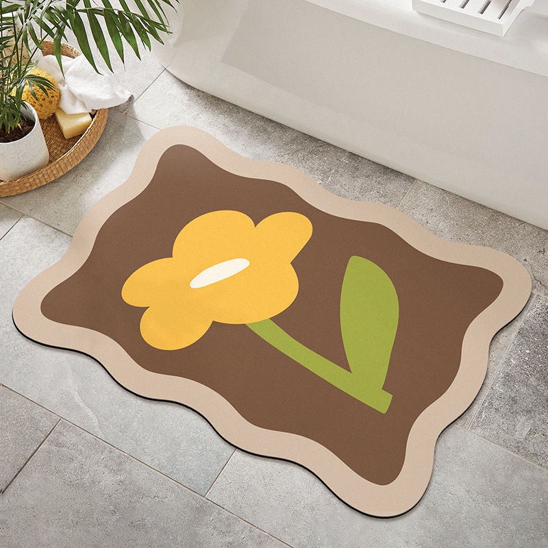 Floral Decorative Area Mat