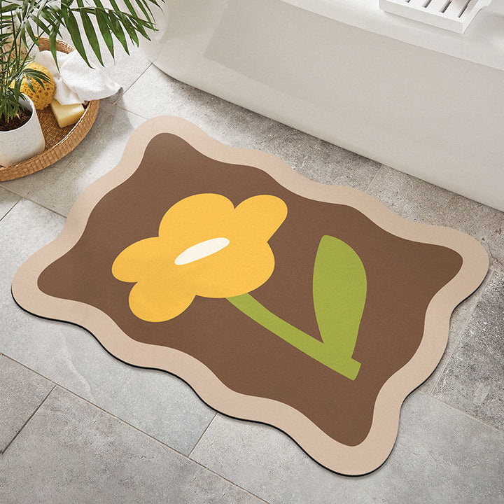 Floral Decorative Area Mat
