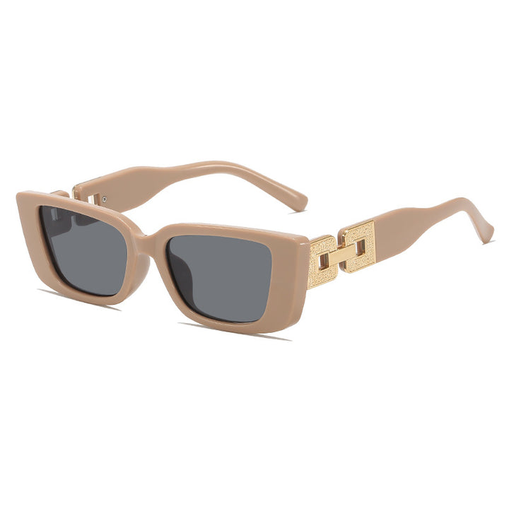 Oversized Square Frame Sunglasses with Glamorous Accent Kalsten
