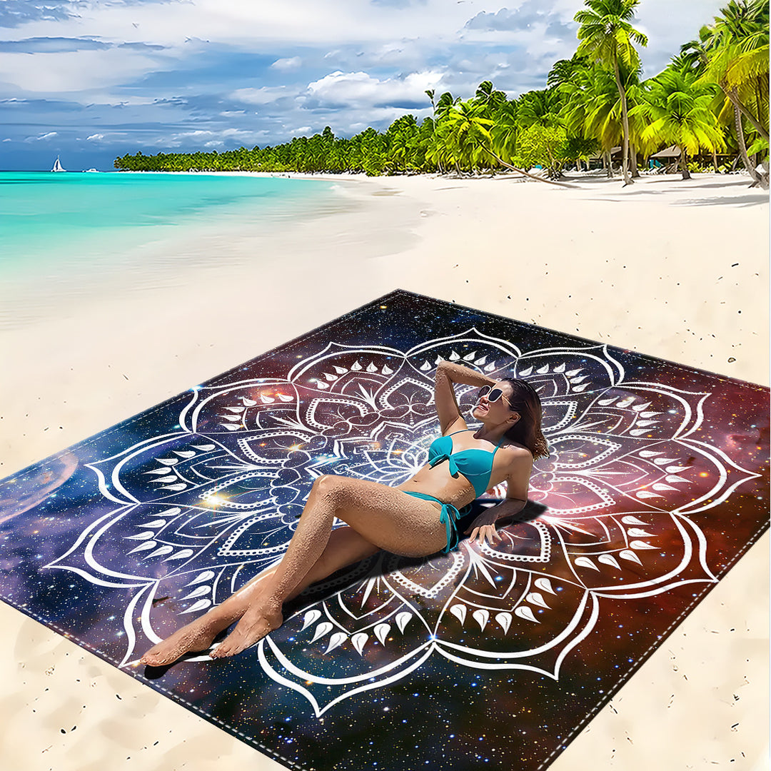 Mandala Design Beach Mat Kalsten