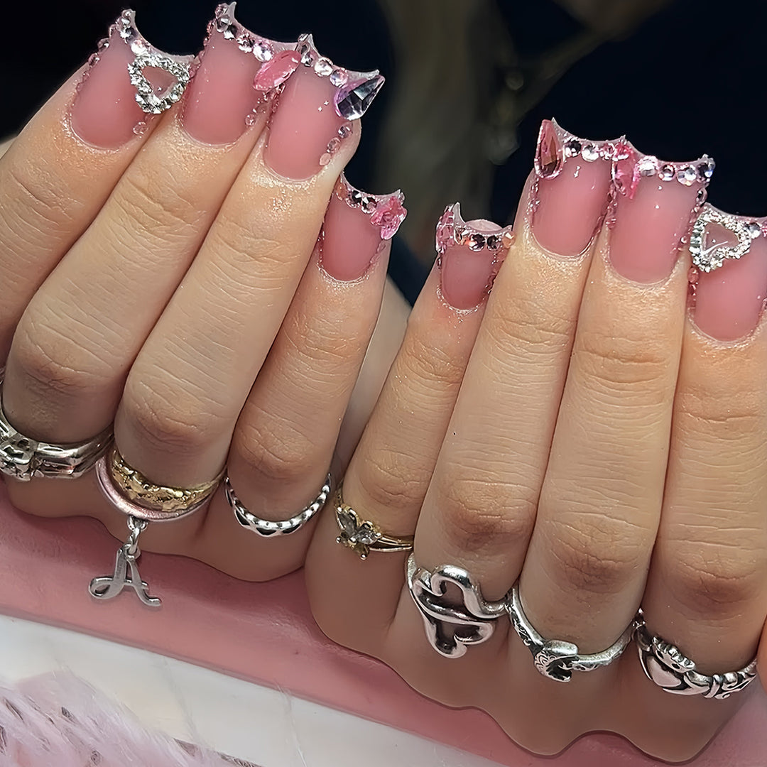 Glittering Gemstone Nail Art Kalsten