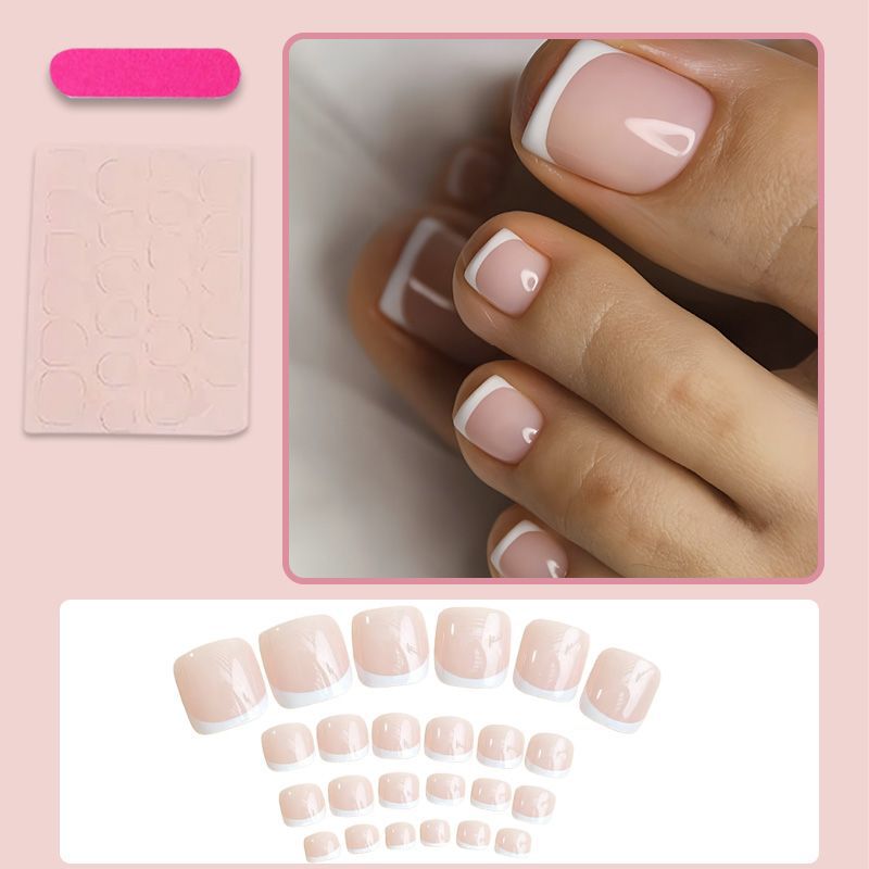 Artificial nail set with elegant French manicure Kalsten