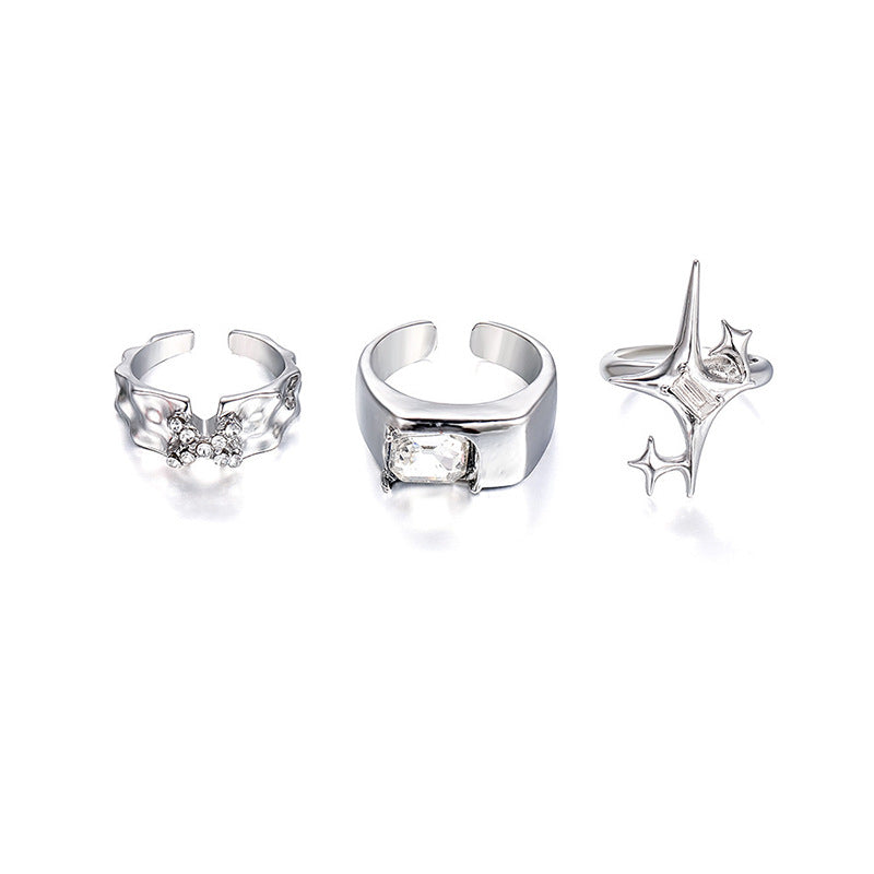 Trendier Open Ring with Zirconia Accent Kalsten