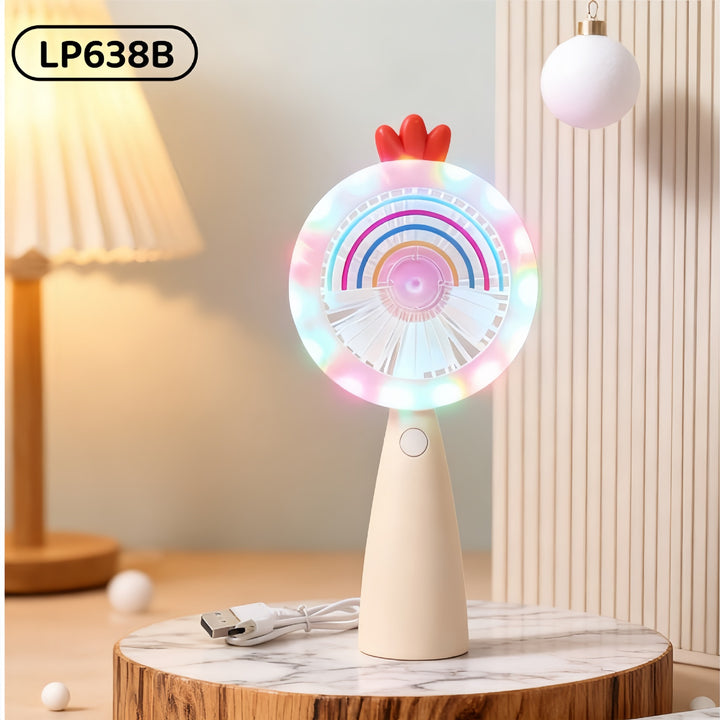 Women's portable multifunction fan with LED lighting Kalsten