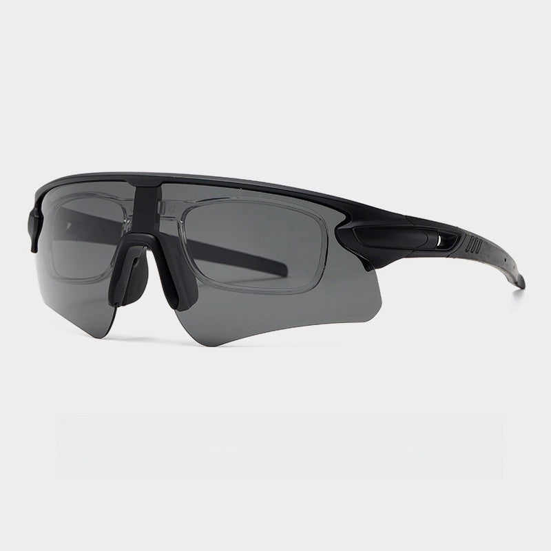 Unisex sporty high-performance sunglasses with aerodynamic design and adjustable nose pad Kalsten