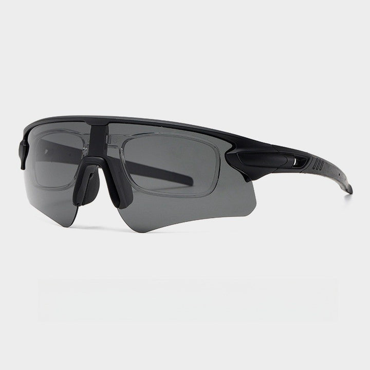 Unisex sporty high-performance sunglasses with aerodynamic design and adjustable nose pad Kalsten