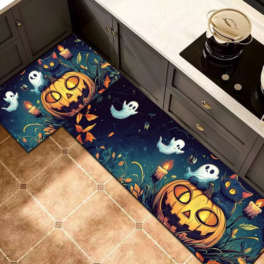 Halloween Themed Kitchen Comfort Mat