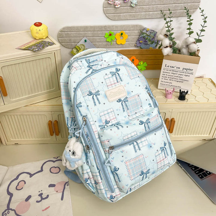 Cute Graphic Print School Backpack Kalsten