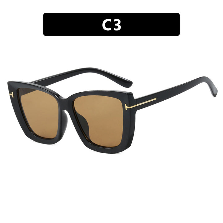 Women's large sunglasses in modern design with trendy tortoise pattern Kalsten