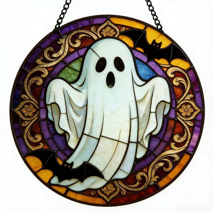 Decorative Skull Stained Glass Wall Art Kalsten