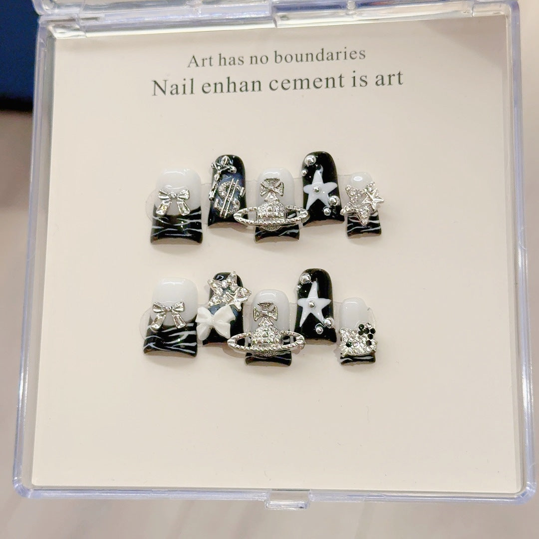 Decorative Rhinestone-Encrusted Nail Art Set