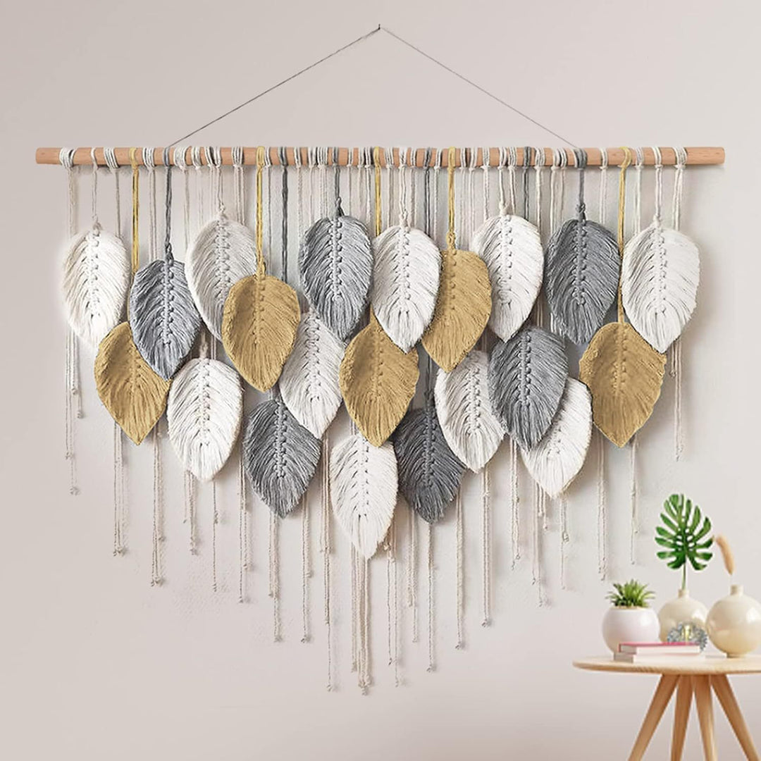 Macrame Leaf Wall Hanging Tapestry Kalsten