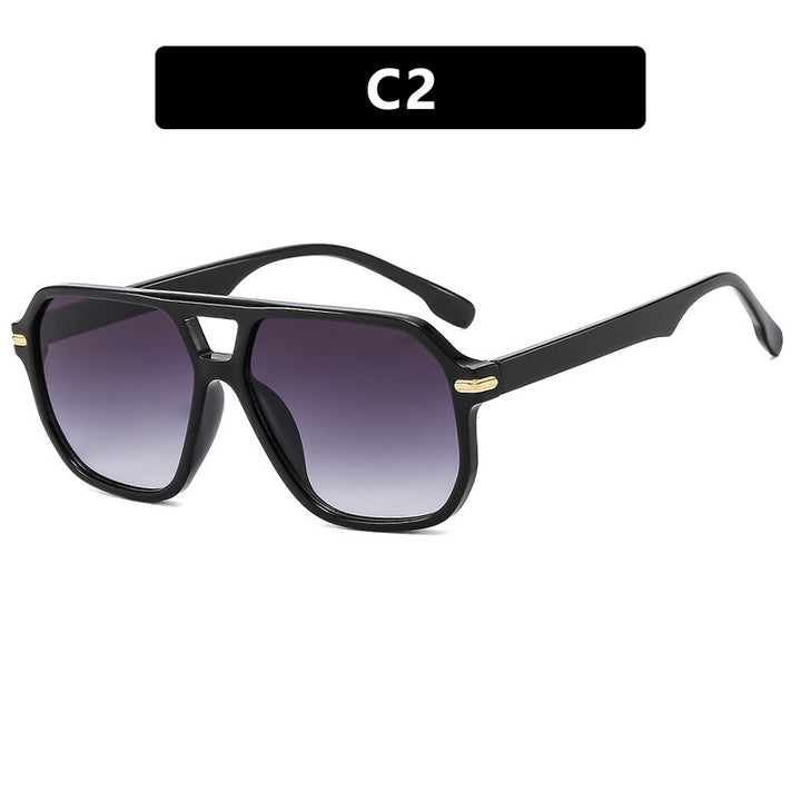 Women's fashionable sunglasses with square frame and eye-catching lenses Kalsten