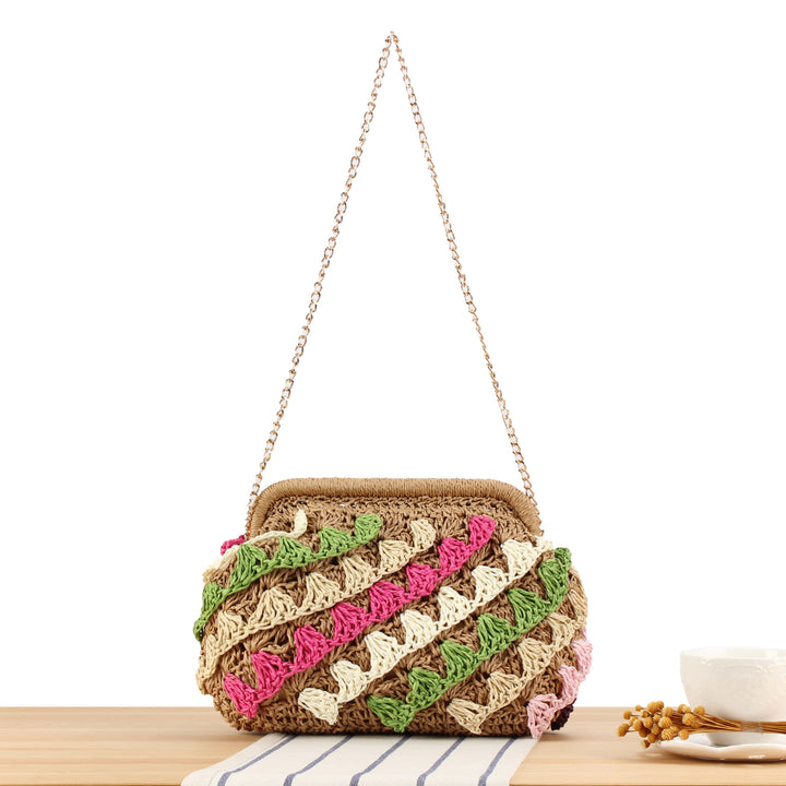 Shoulder bag with colorful woven pattern Kalsten
