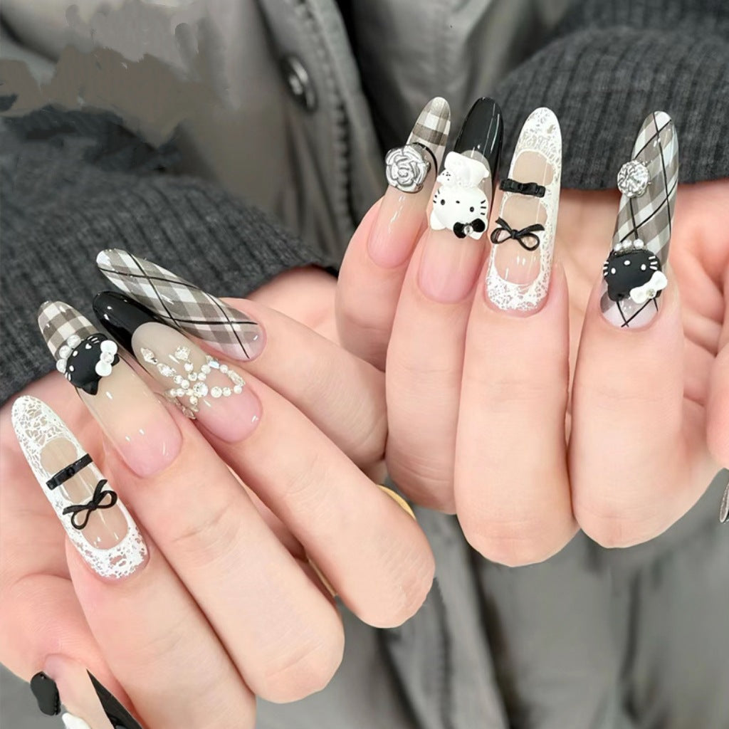 Whimsical Decorative Press-On Nails Kalsten