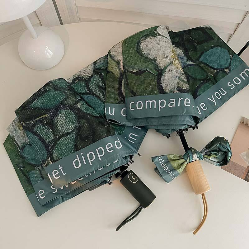 Women's Folding Umbrella with Floral Accents Kalsten