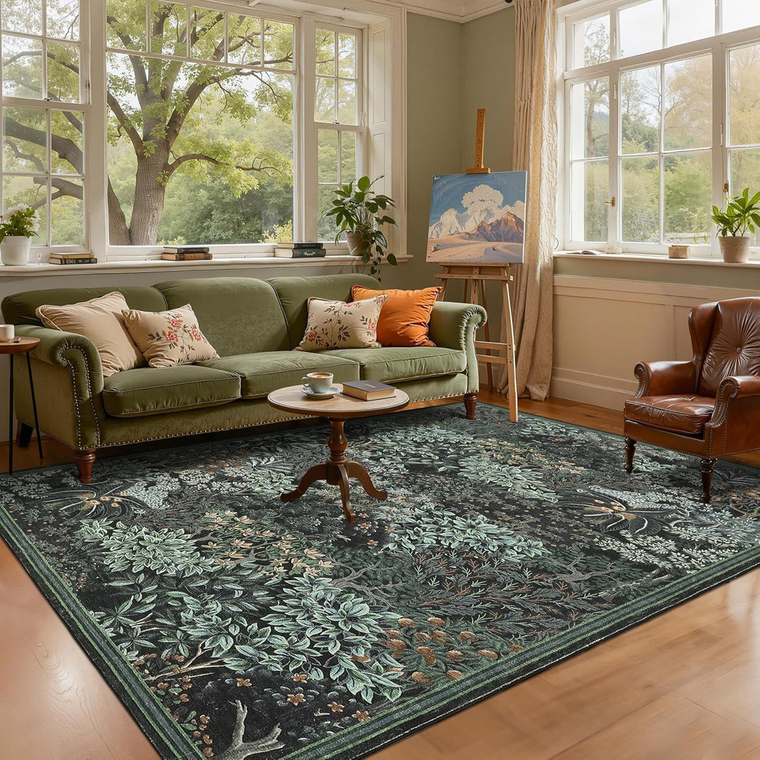 Botanical Design Area Rug