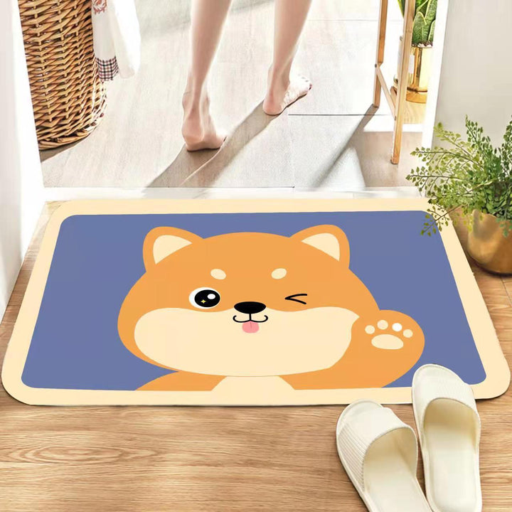 Playful Pet-Themed Bath Mat Kalsten