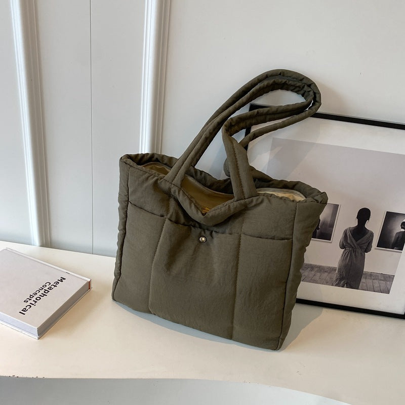 Quilted Oversized Tote Bag