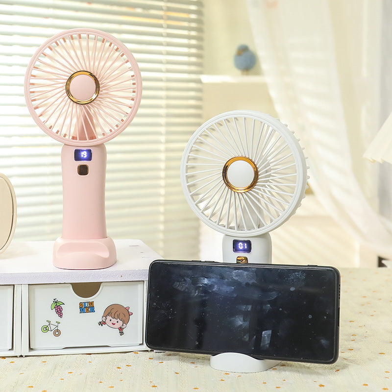 Women Portable Mini Table Fan with LED Display Kalsten
