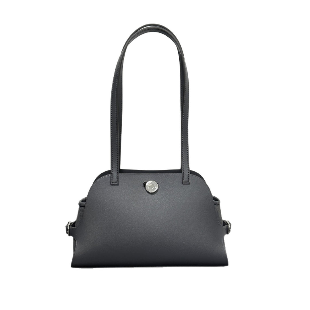 Structured Dome Tote with Long Double Shoulder Straps