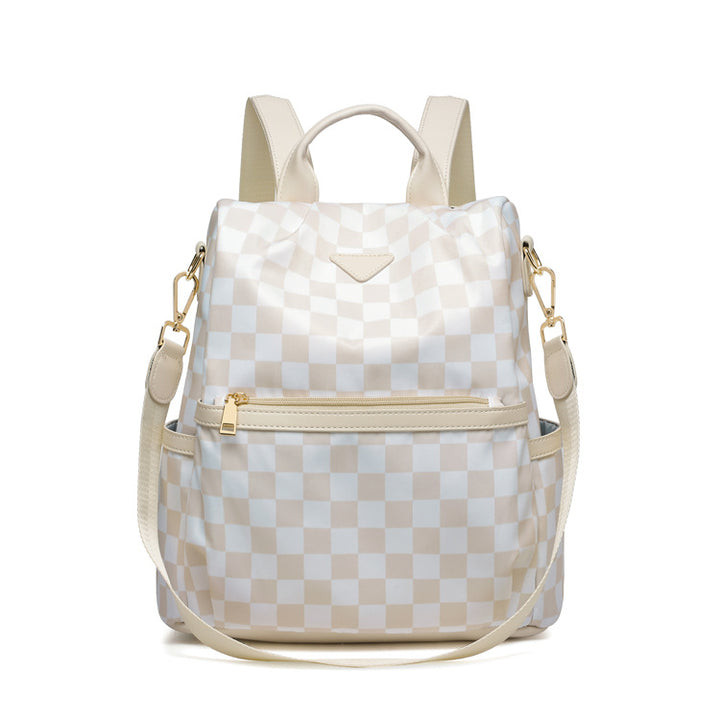 Stylish Checkered Backpack Kalsten