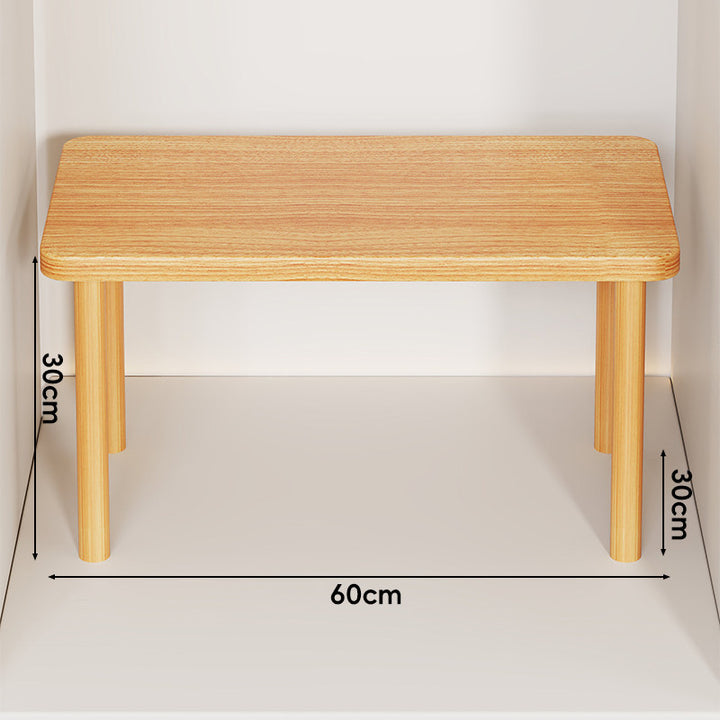 Adjustable Multi-Height Wooden Monitor Riser and Desktop Shelf