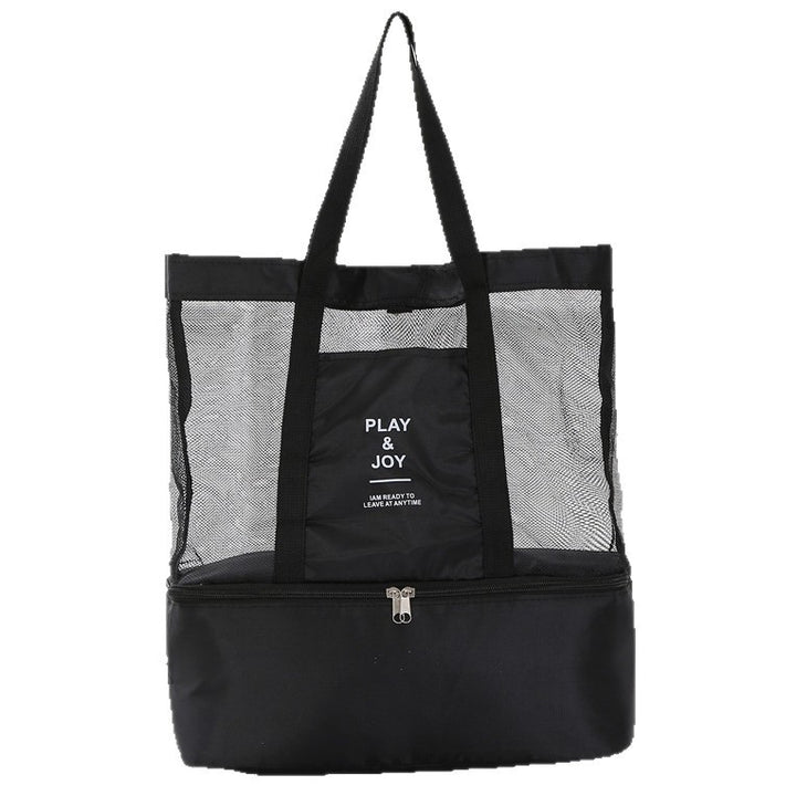 Versatile Multi-Pocket Mesh Beach Tote Kalsten