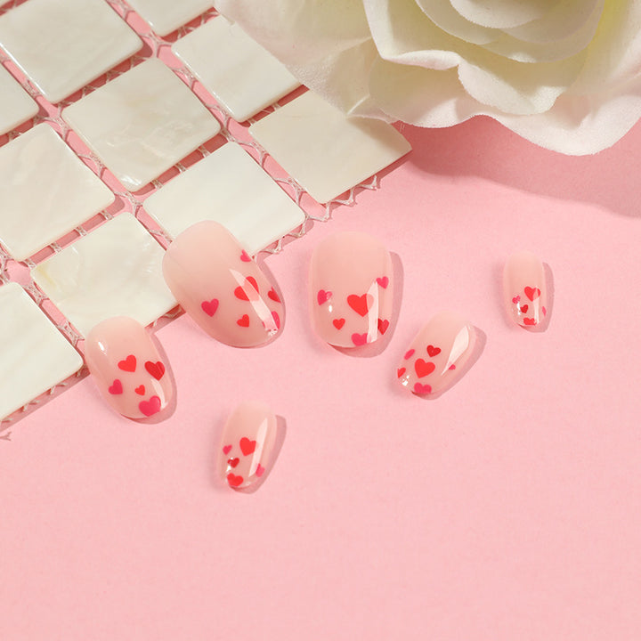 Artistic Nail Art with Heart Motif Kalsten