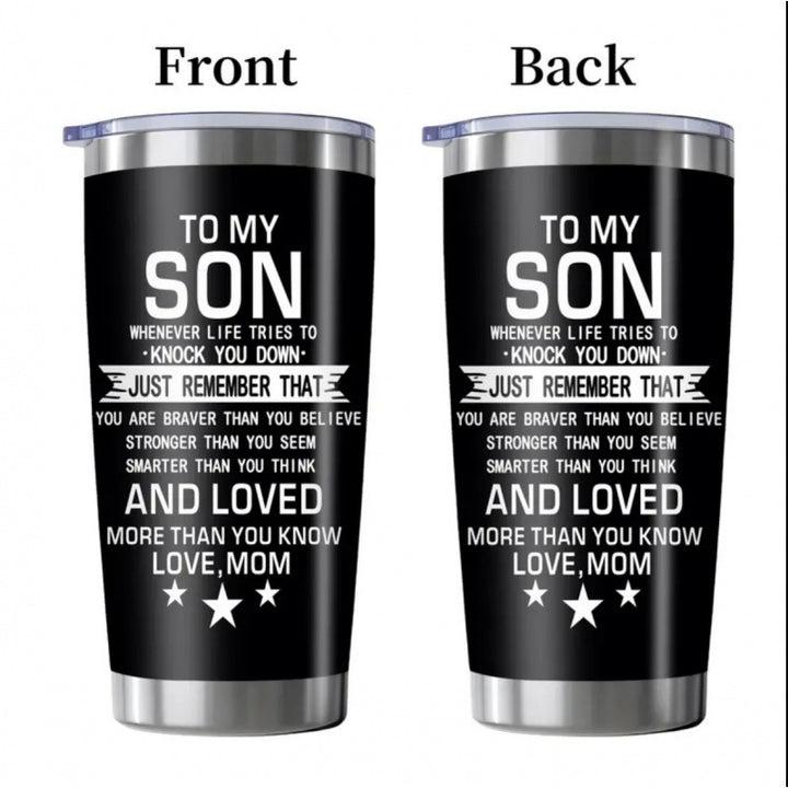 Double-Wall Vacuum Insulated Stainless Steel Travel Tumbler With Spill-Resistant Lid And Printed Cow Sunflower Design