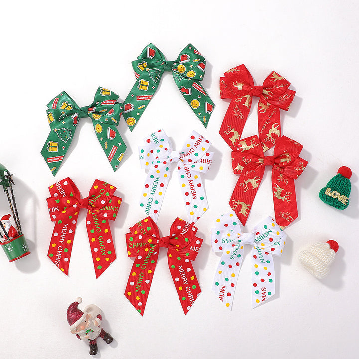 Festive Decorative Christmas Hair Bow Kalsten