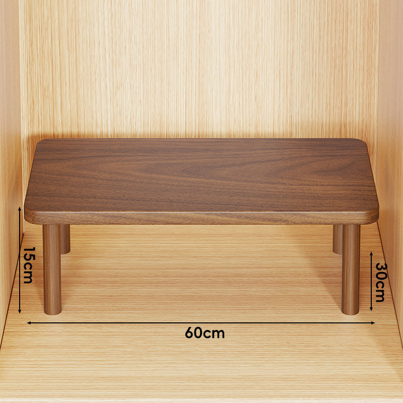 Adjustable Multi-Height Wooden Monitor Riser and Desktop Shelf