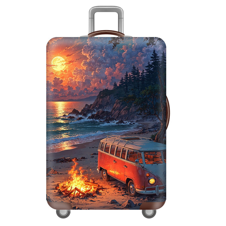 Unisex Hard Shell Suitcase with Dreamy Landscape Design Kalsten