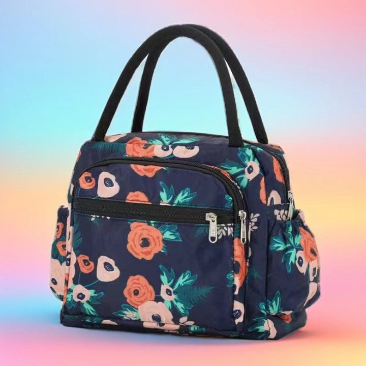 Insulated Cat Print Lunch Cooler Bag Kalsten